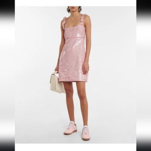 Ganni Pink Sequin Mini Party Dress Plus Size 3XL NWT